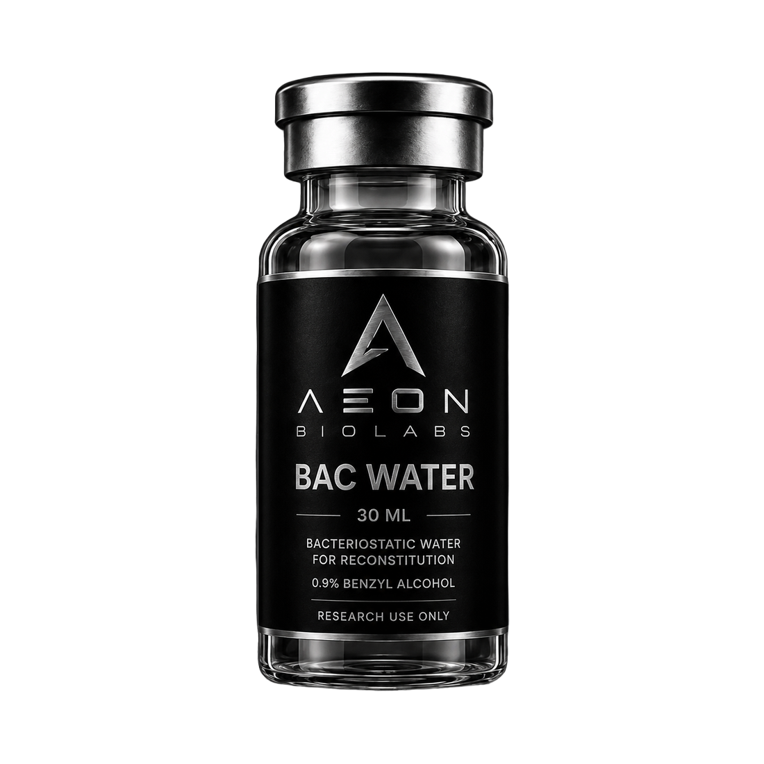 BAC Water research peptide vial